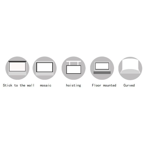 Collision Resistant COB HD LED Display Panel Slim Light P0.7mm