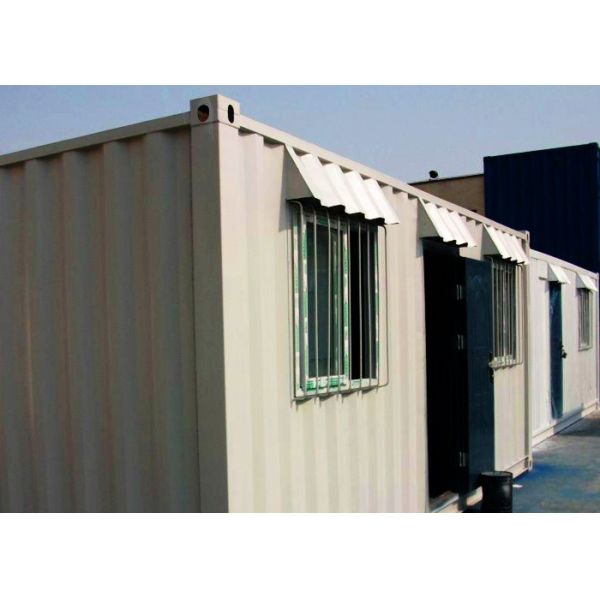 Multifunctional Portable Container House , White Prefab Container House For Restaurant