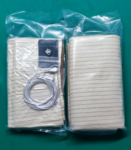 Cotton and Conductive Silver Fiber Earthing Grounding Blanket for Sleep Improving With One 4.5m Straight Cord