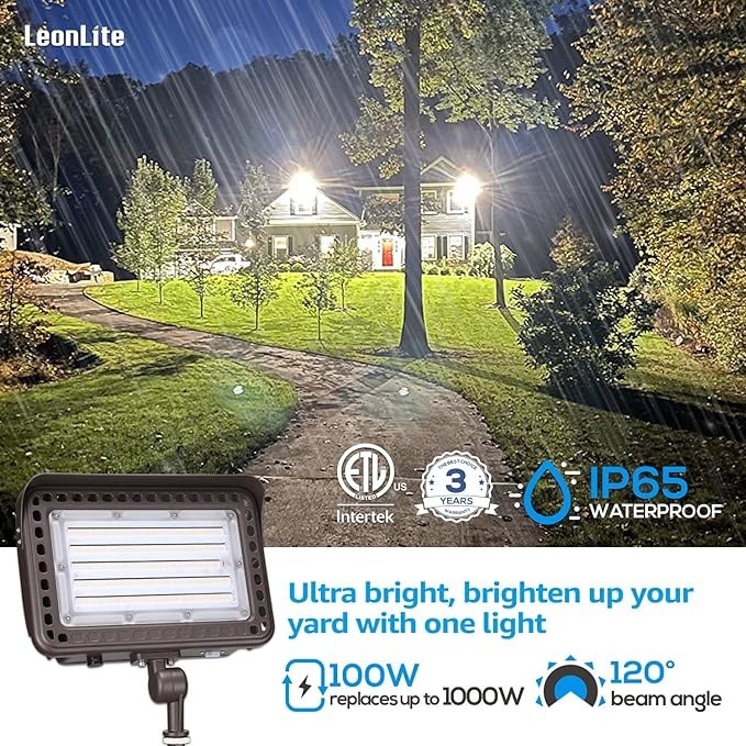 3000K 4000K 5000K Commercial LED Security Flood Lights For Landscape