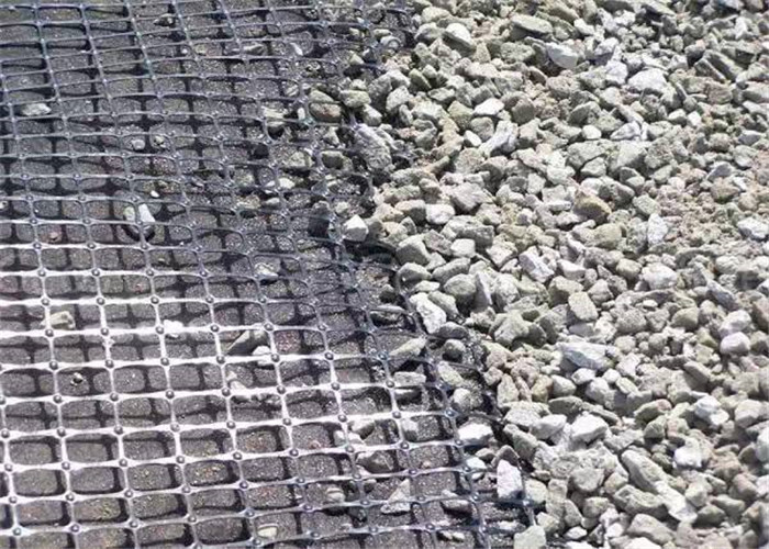 Mining Construction Biaxial Plastic Geogrid Mesh Two Way 60kn