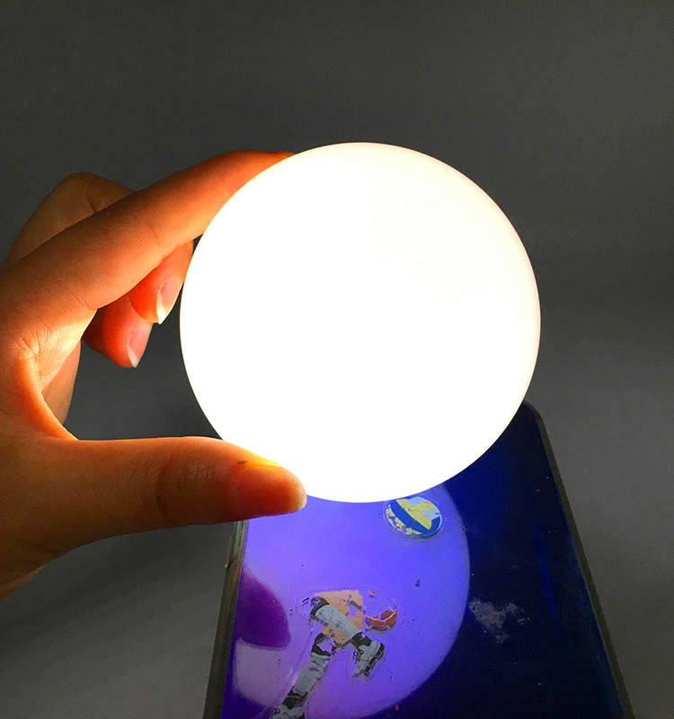 colorful glitter UV light resin ball glow for kids christmas gift