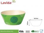 Durable Recycled Bamboo Fiber Bowls , Dishwasher Safe Tasteless Melamine Soup