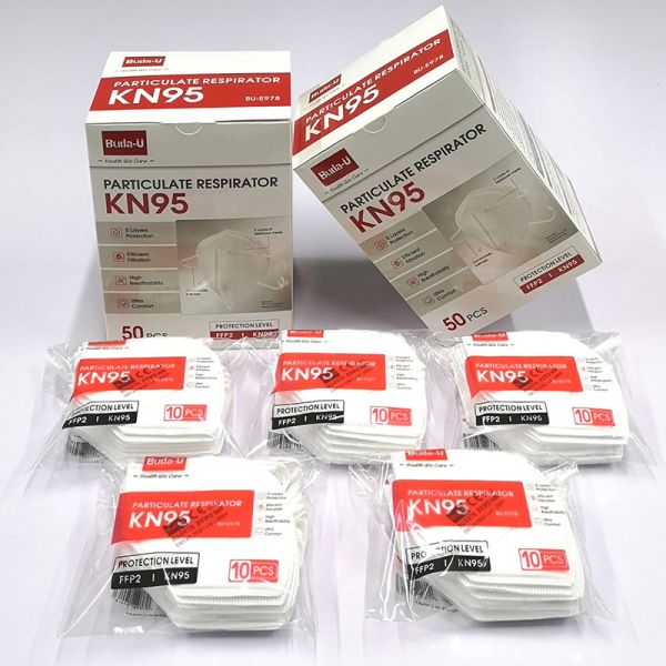 Comfortable Lining KN95 Particulate Respirator Mask USA EUA KN95 With Earloop