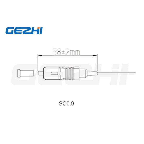 ODM SC UPC Fiber Optic Connector SM Simplex Parts 0.9mm Cable
