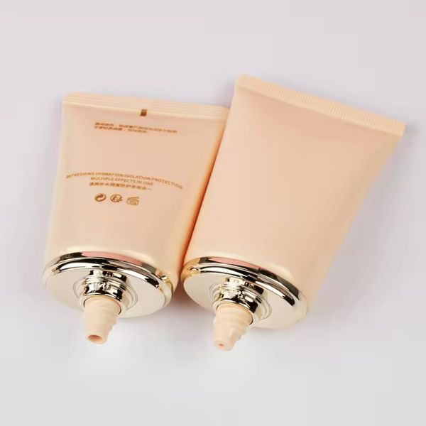 50ML Flat Cosmetic Tube Oval Empty Foundation Tube Recyclable