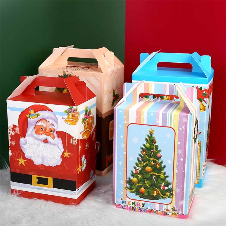 Custom Made Christmas Paper Box New Year Christmas Home Decoration Gift