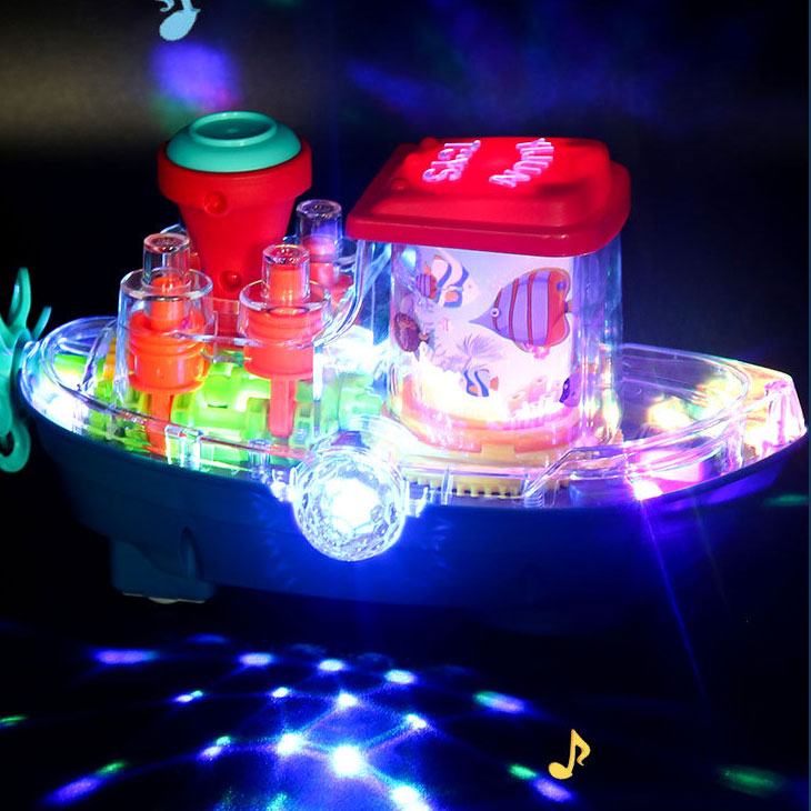 Underwater World Puzzle Toy Electric Universal Transparent Gear Boat Items Gender Unisex