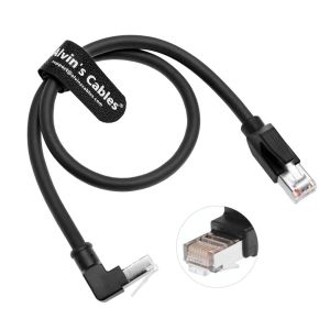 Alvin's Cables Cat6 Shielded RJ45 Cable 49.2ft Down Angle for PLC Robotics