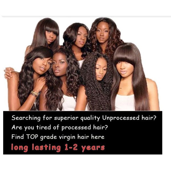 Durable versatile functional raw virgin brazilian hair