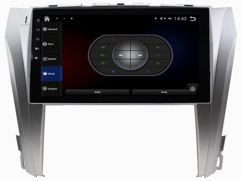 Ouchuangbo car dvd stereo pure android 4.4 for Toyota Camry 2014-2015 with gps navigation big screen AUX SWC