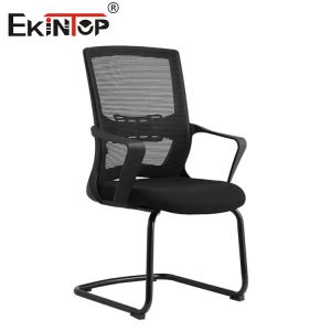 Quality Anti Fatigue Office Chair Black Metal Frame With Armrests And Fabric Mesh wholesale
