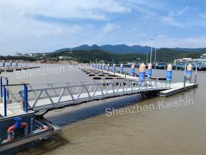Quality Commercial Marine Floating Docks WPC Decking HDPE Floats Pontoon Pier wholesale
