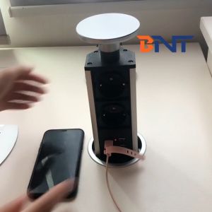 multiple function universal electrical plug socket for meeting table
