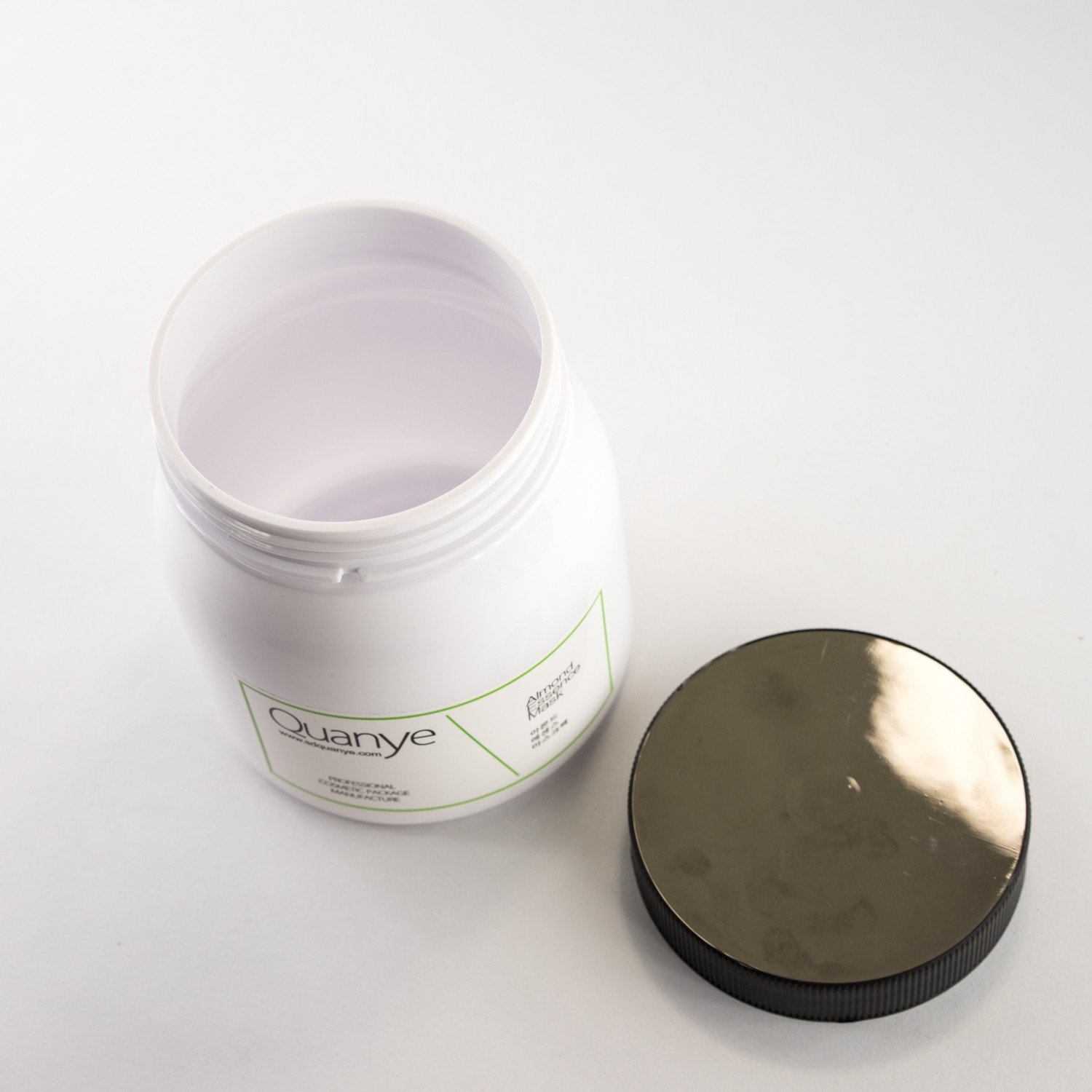 Big Capacity 750ml Hair Mask PET Plastic Jar With PP Cap White Body​ Hot Stamping