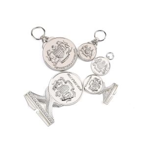 Embossed Insignia Military Metal Badges Handmade Customized Logo