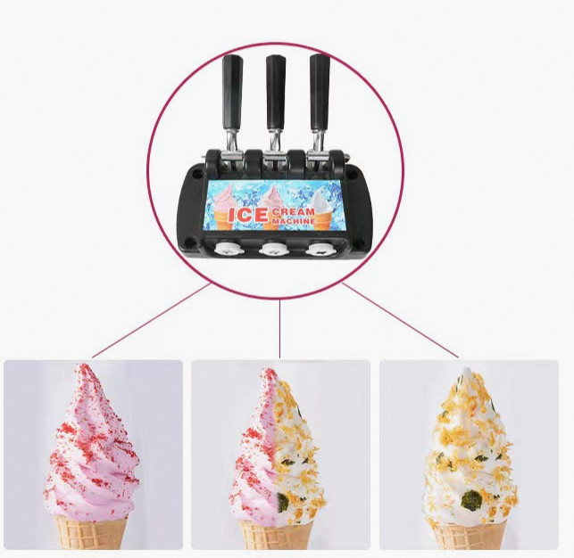Professional Three Flavor Taylor Soft Serve Ice Cream Machine Softy Ice Cream
