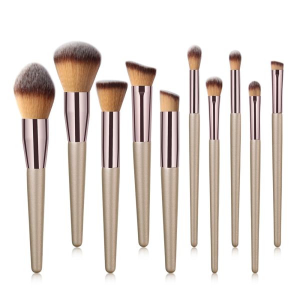 Wholesale Many Kinds of Make Up Brushes Ten Pieces One Bag for Women Make Up