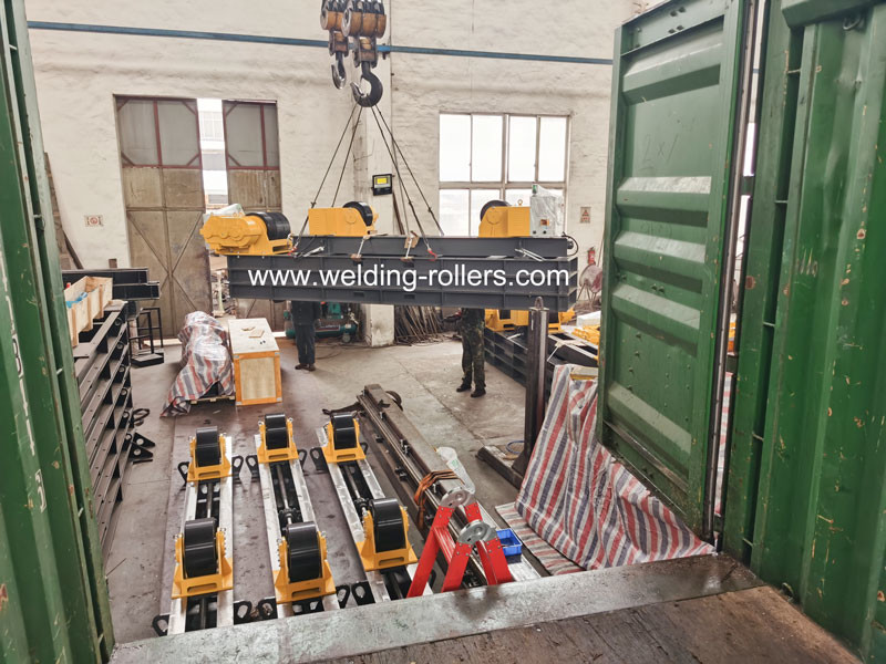 120 Ton Pipe Welding Rollers Stands With Rotation Speed 100-1000 Mm/Min