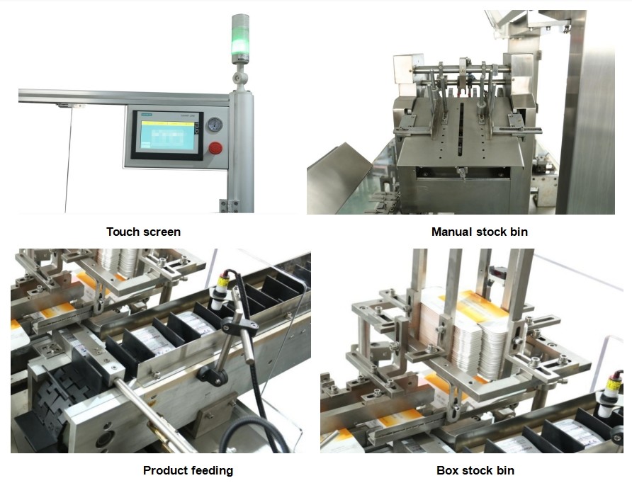 Automatic Cosmetic Facial Cream Ointment Round Jars Bottle Carton Packing Machine Soft Tube Cartoning Machine