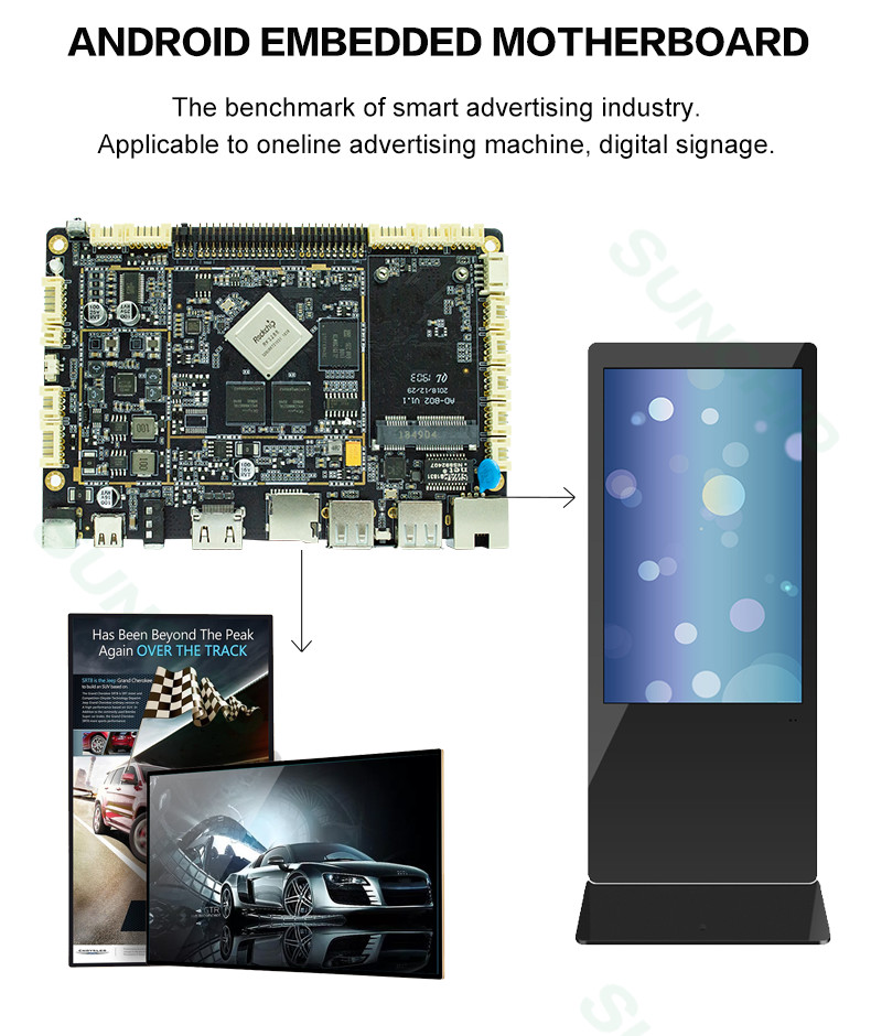 Touch Screen Lcd Digital Signage Display , 15.6'' LCD Digital Signage Display