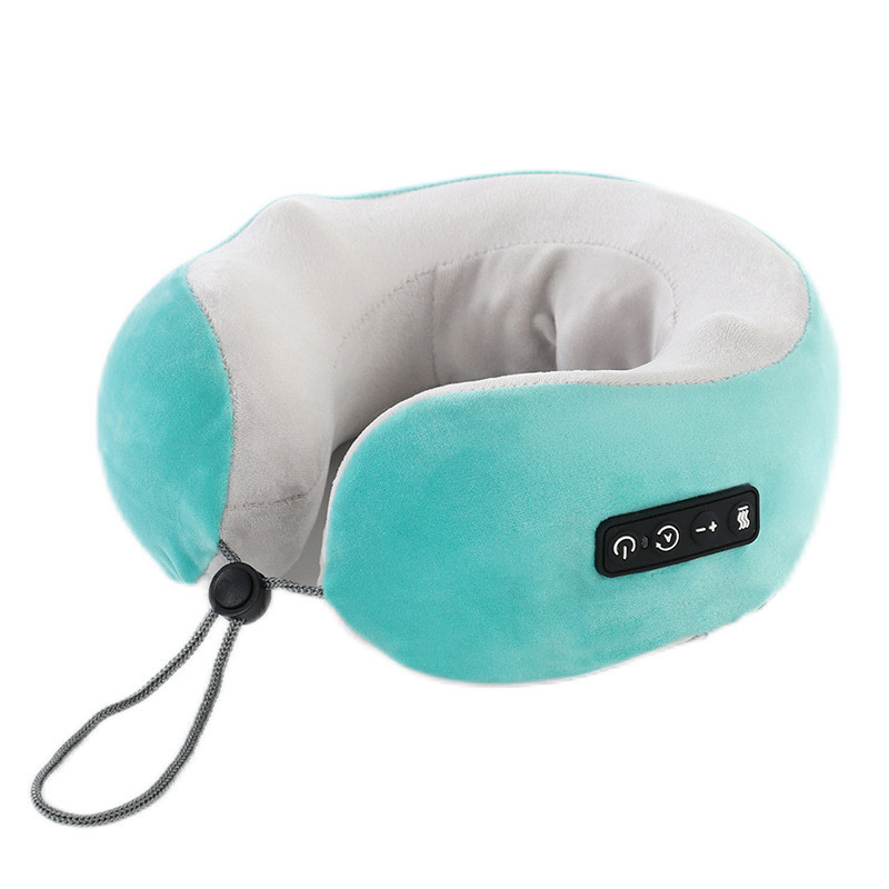 Multifunctional U Shaped Massage Memory Foam Pillow Electric Neck Relief