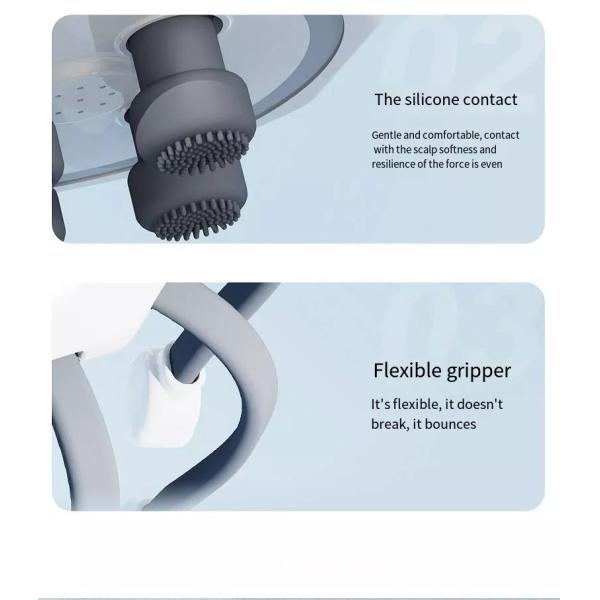 5 Modes Silicone Head Scalp Massager Bluetooth Music Vibration For Relaxation