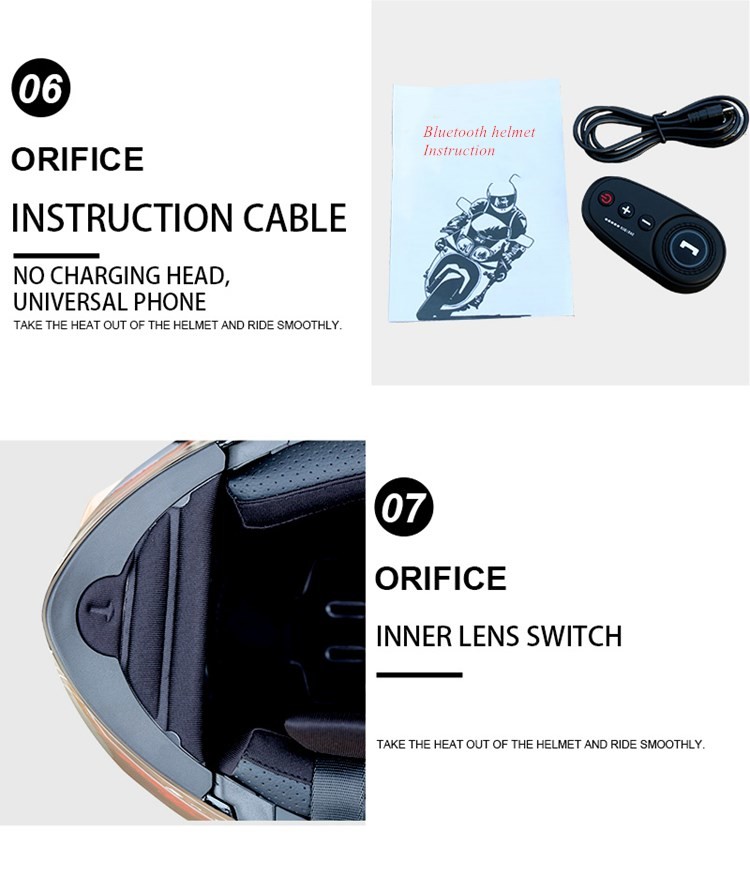 Bluetooth Motorcycle Helmet Helmet Road Motorcycle Helmet Electric Bicycle Floating Helmet