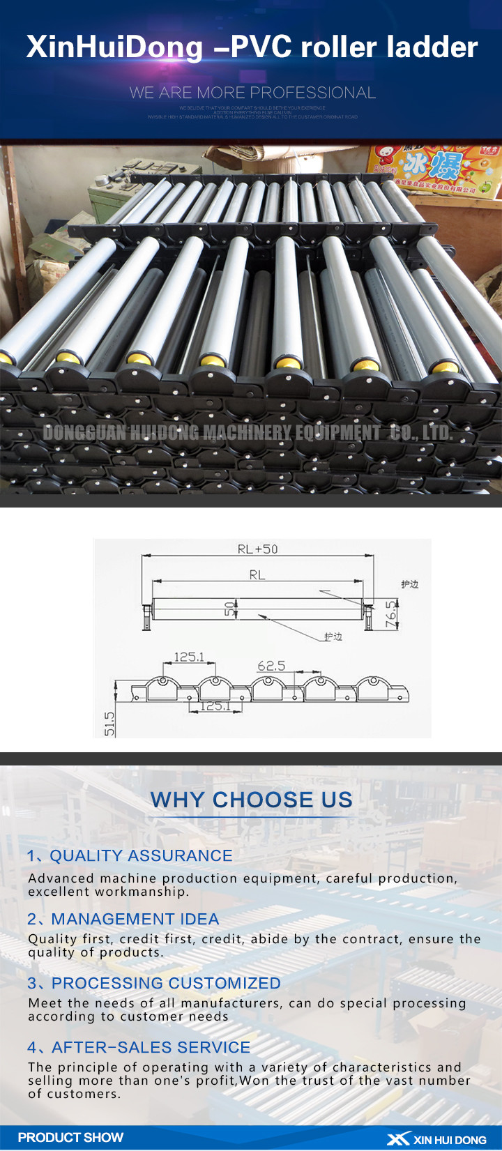 Gravity Adjustable Roller Conveyor Fire Resistant Without Power 1 Year Warranty