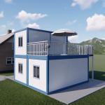 Student Dormitory Two Storey Container House 20ft