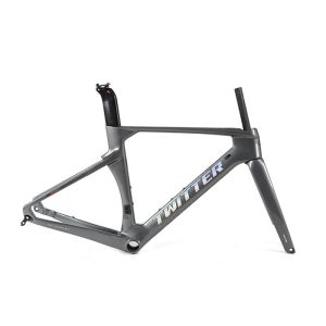 OEM Acceptable Lightweight Road Frameset T800 Carbon Fiber Black Gloss