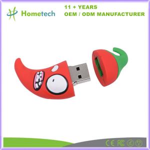 China Cartoon Hot Pepper/Fruit Model Cute Customized USB Flash Drive 8GB 16GB 32GB PVC Pen Drive on sale