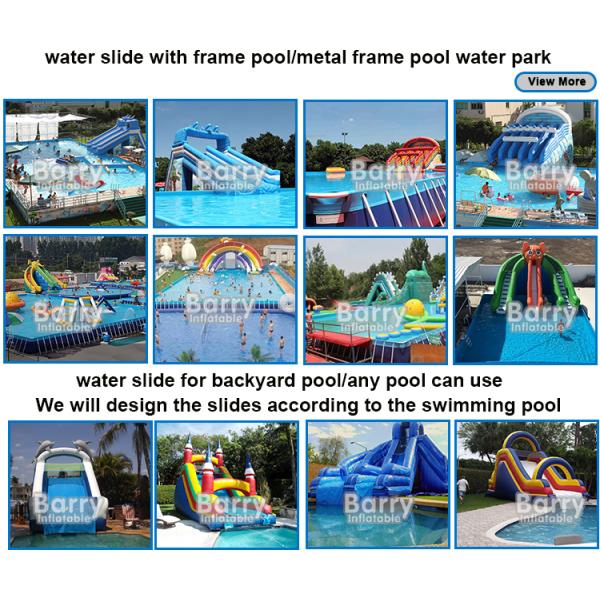 Commercial Large Or Small Palm Tree Inflatable Pool Slide, Backyard Jungle Theme Giant Inflatable Pool Slide