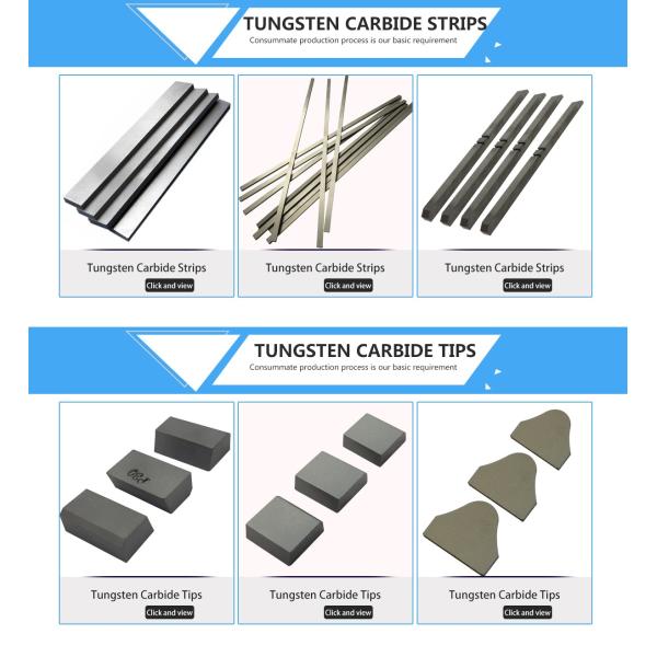 High Erosion Resistant Tungsten Carbide Saw Tips High Toughness Anti Corrosive