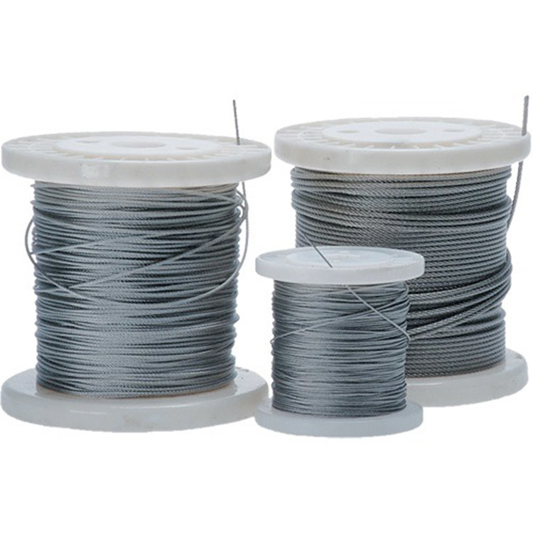 Gi Galvanized Steel Wire Rod For Hanger 2.5mm Pvc Coated 7 / 0.33mm 275g / M2