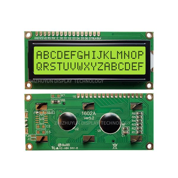 STN Yellow Green Monochrome LCD Display Module 20x4 Character LCD Display 16 pin