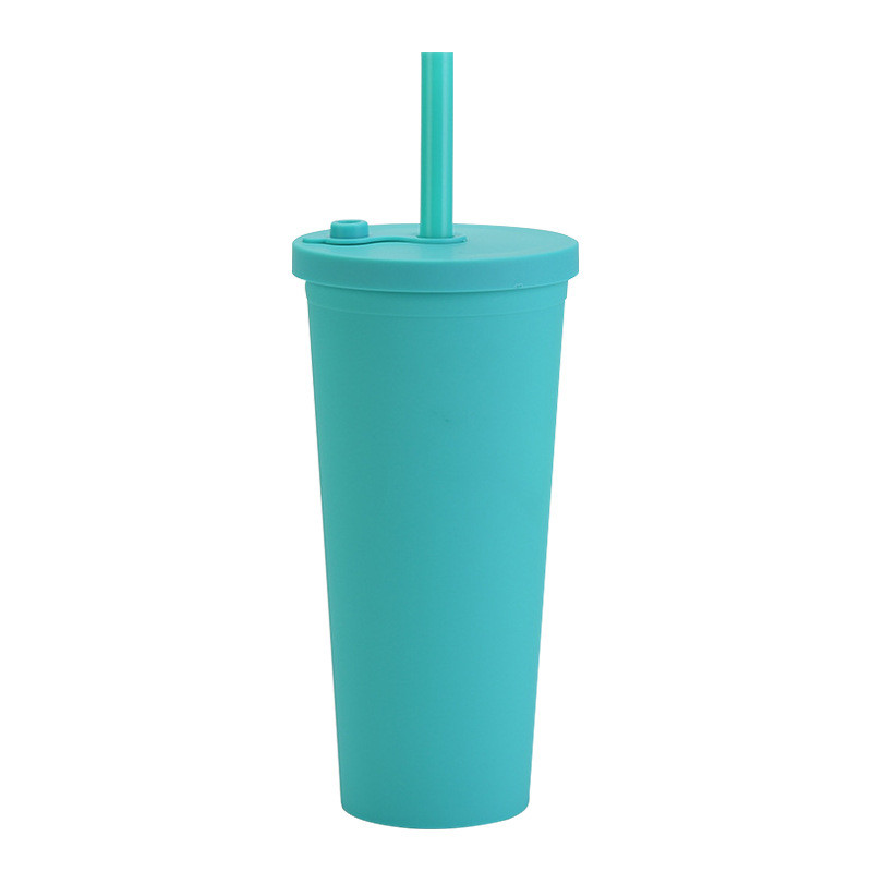 Acrylic Tumblers With Lids And Straws Skinny 16oz Double Wall