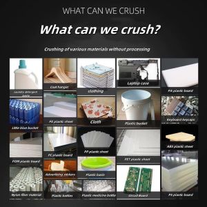 High Efficiency 22kw Powerful Plastic Crusher Fruit Basket Crusher