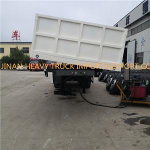 China Light Chassis 40 CBM Tri Axle Side Tipper Trailer 40 Tons Dump Semi Trailer Dumper on sale