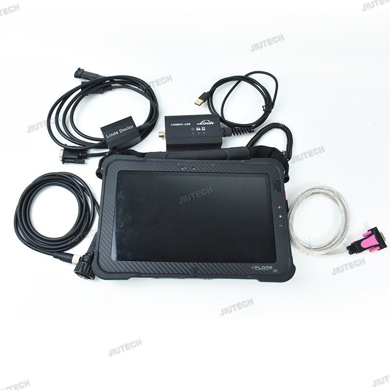 For linde canbox doctor Pathfind software for linde forklift diagnostic scanner tool linde 4 pin Adapter+ Xplore tablet
