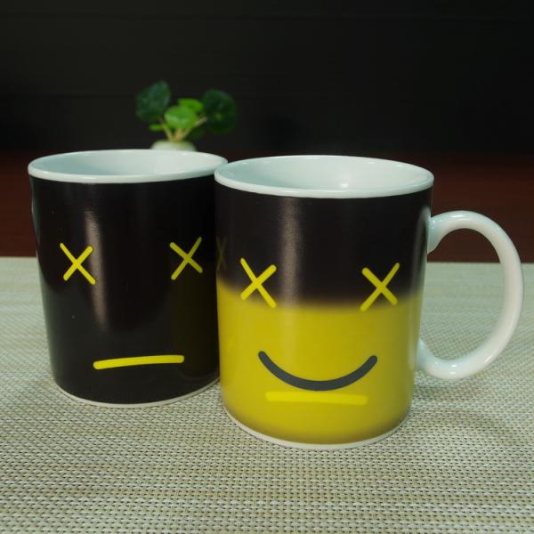 Custom heat changing mugs heat colour change mugs eco - friendly