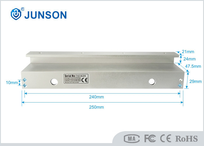 Glass Door Aluminum Z Bracket 600lbs JS-28UZL High Strength Aluminum Material