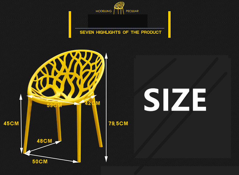 Practical Plastic Waiting Room Chairs With Integral Moulding Hollow Design