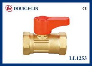 China Female X Female 25 Bar Brass Mini Ball Valve With Brass Color on sale