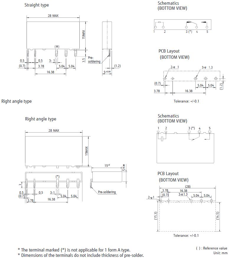 Electronic Components Power Relay 24VDC 6A SPDT(28x5x15)mm THT FTR-LYCA024V Integrated Circuits