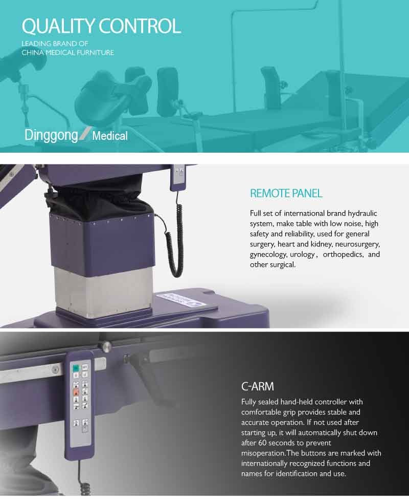 Electric Muti-Purpose Operating Table With Leg Support Surgical Operative Table