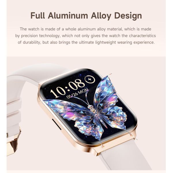 Fashion Ultra-Thin Smartwatch 1.75inch Health Monitoring IP68 Waterproof Relojes Lady Wrist Watches CD06 Smart Watch for Women