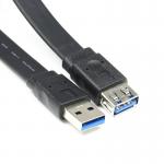Super Slim Flat Micro USB3.0AM to Micro-B USB3.0 Data Cable Cord 0.3m 1FT Hi