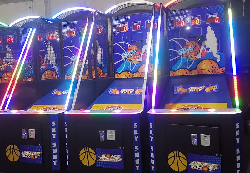 ODM Coin Operated Real Arcade Basketball Machine Indoor Entertainment 230V