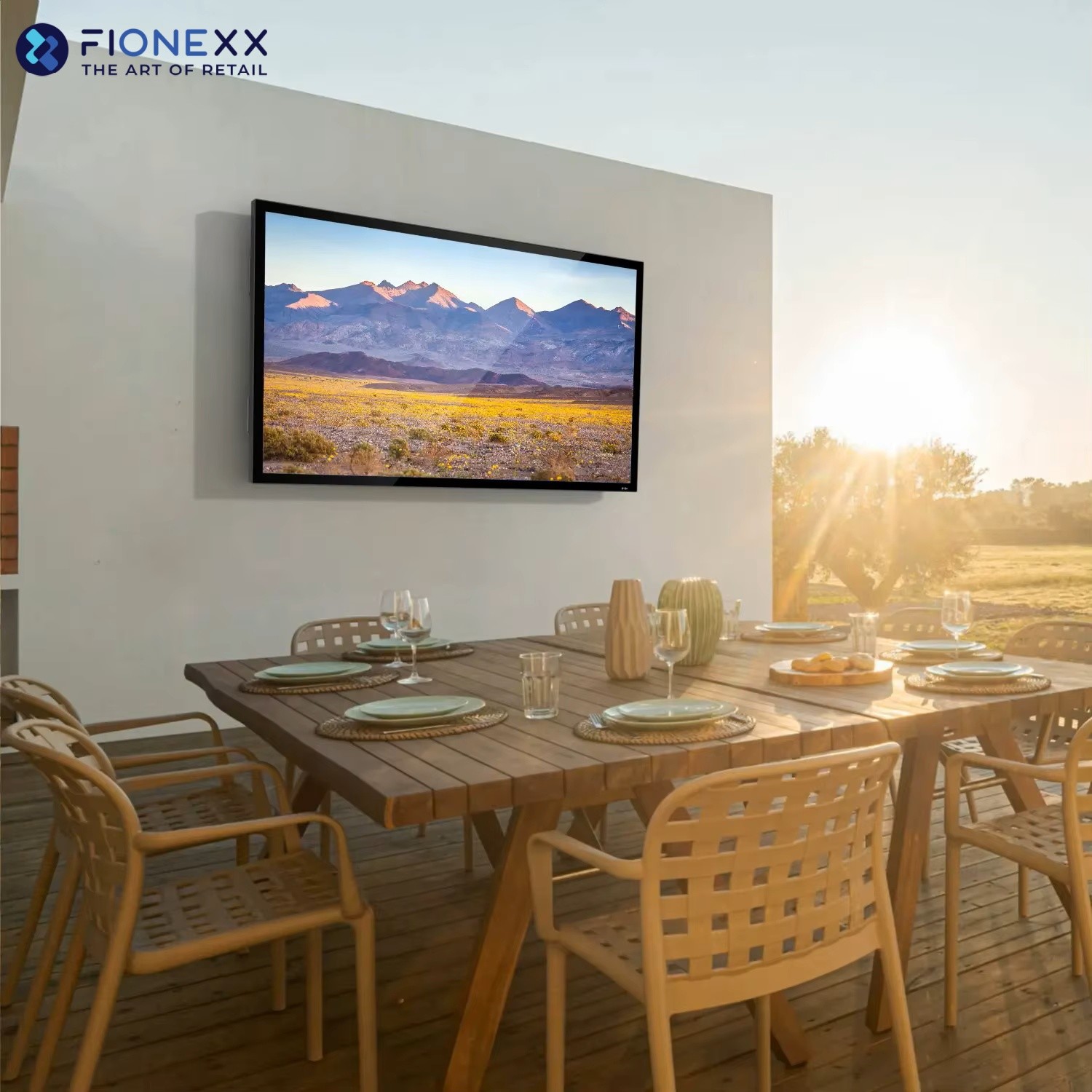 Home Theatre Waterproof 3500nits 4k HD Television All Metal Housing Outdoor TV